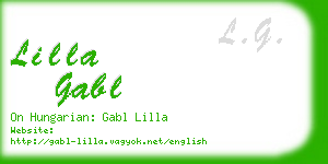 lilla gabl business card